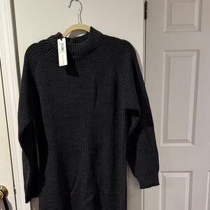 Black Knit Sweater dress